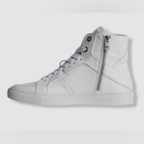 Zadig & Voltaire White High-Top Sneakers - Picture 1 of 14